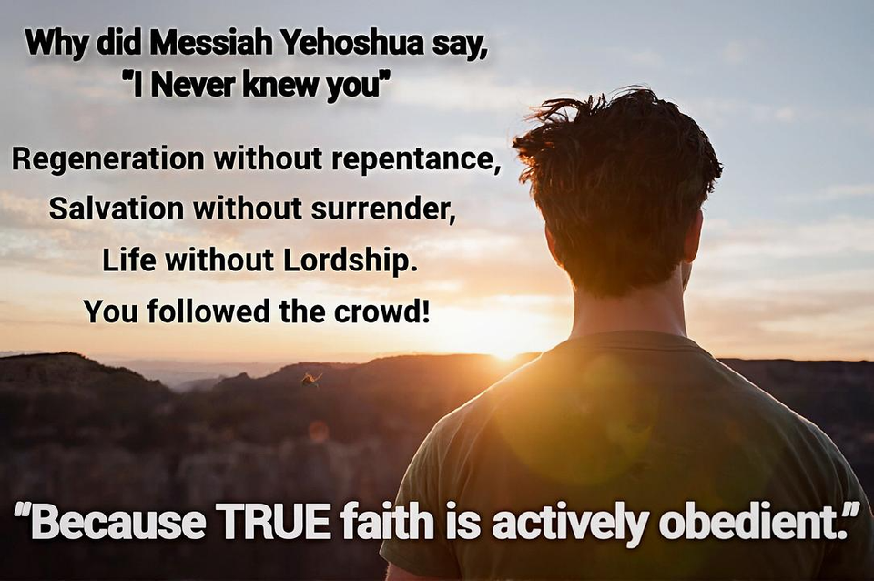You must be BORN AGAIN!